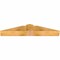 Ekena Millwork Portland Rough Sawn Timber Gable Bracket, Western Red Cedar, 48"W x 8"H x 6"D x 6"F, 4/12 Pitch GBW048X08X0606POR00RWR - alternate 2